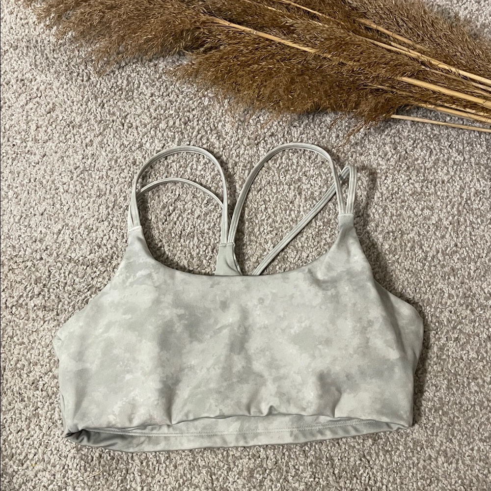 Gray Strappy Sports Bra size xfs xs